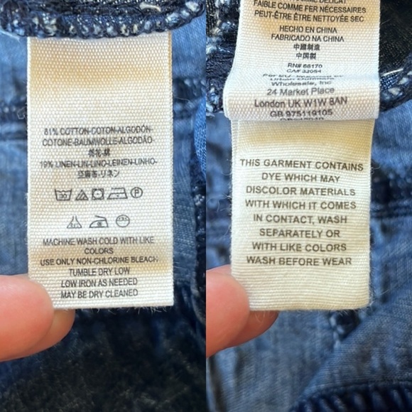 WE THE FREE Wide Leg Cropped Jeans with Front Yoke Size 25 - Picture 5 of 9